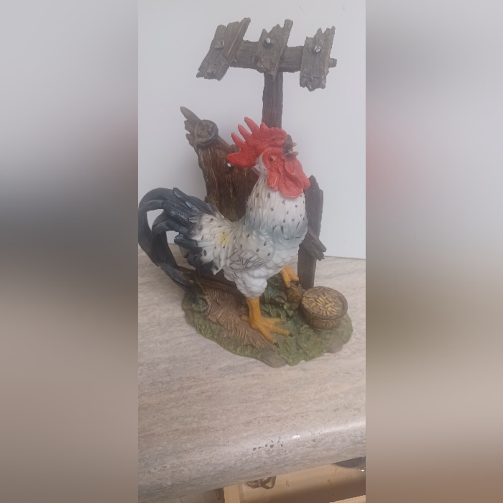 Farm Rooster Rustic 11"x8"